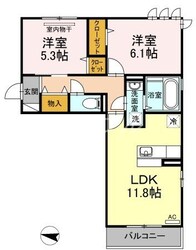 グランドゥール中庄の物件間取画像